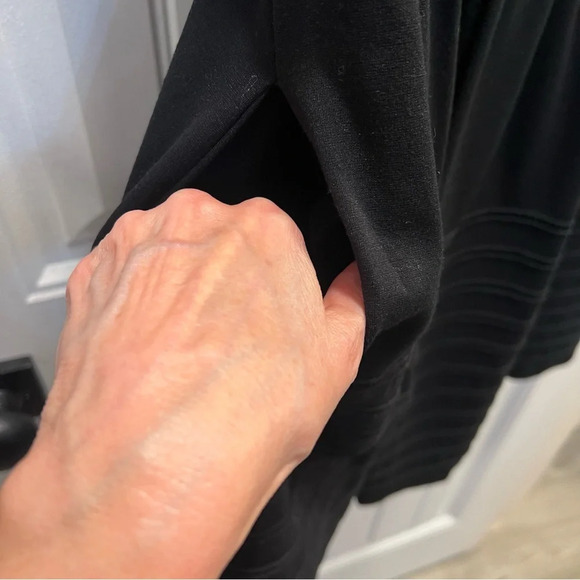 Betsey Johnson Women's Black Sheer Neckline White Collar Dress. Size 10. - Picture 9 of 13